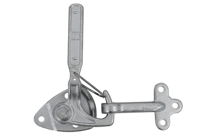 Linke Anhängerkupplung mit WINTERHOFF WV 20-L + WVG 20-A Verschluss, kompletter Anhängerseitenverschluss