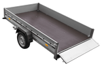 Anhänger mit Aluminiumseitenwänden 264x150 Unitrailer Garden 265 KIPP ALU