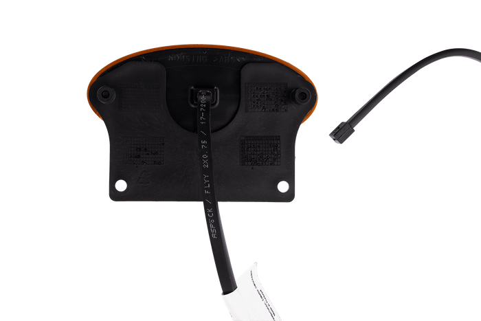 Set aus zwei ASPÖCK FLATPOINT II LED Umrissleuchten, orange, universal, mit Halterung