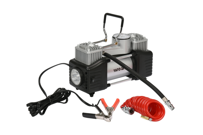 YATO YT-73462 Luftkompressor mit 250-W-LED-Lampe