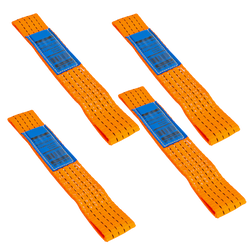 Satz mit vier Transportgurten für UNITRAILER-Anhänger 0,3 m/50 mm/4 t, orange