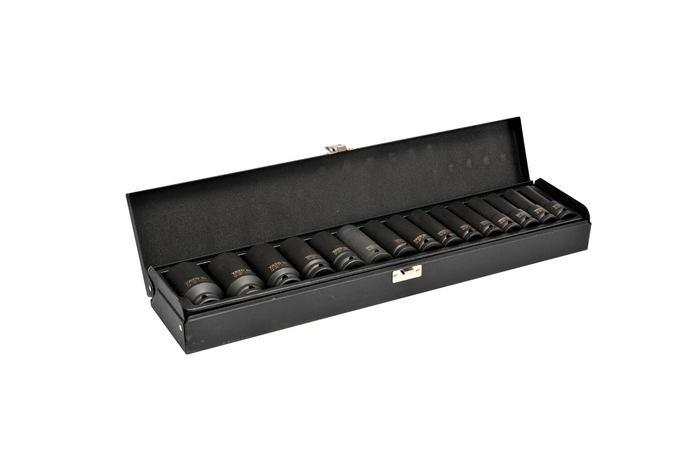 YATO YT-1055 lange Schlagschrauber-Einsätze 1/2" 15 Stück.