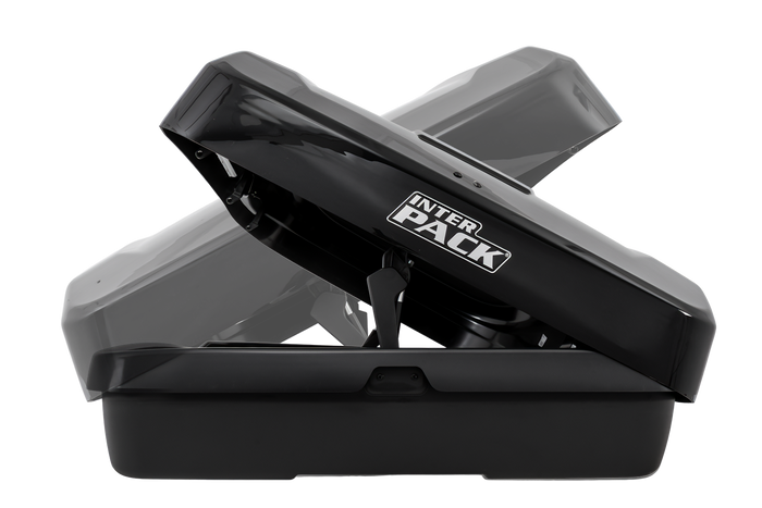 Inter Pack Monsun PRO M Dachbox, Schwarz Metallic