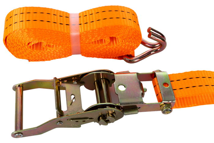 UNITRAILER 5 m/35 mm/2 t oranges Transportband mit Spanner