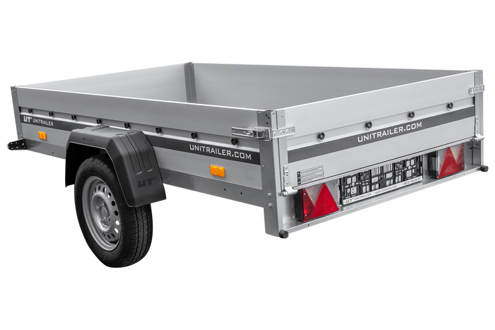Anhänger mit Aluminiumseitenwänden 230x125 Unitrailer Garden 230 KIPP ALU