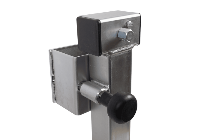 UNITRAILER JL2 ausziehbare Kurbelstütze für 1300 kg Pritschenanhänger 410-645 mm