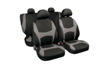 LAMPA Capri Autositzbezüge, schwarz/grau, für Vorder- und Rücksitze