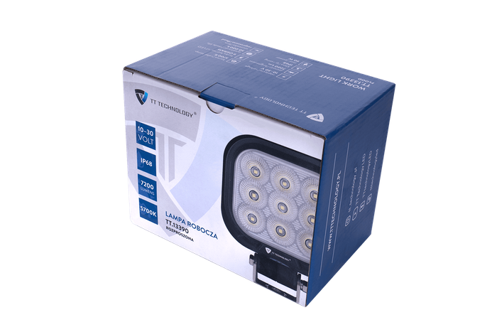 Arbeitsscheinwerfer Reflektor TT Technology TT.13390 9x LED 7200 Lm quadratisch