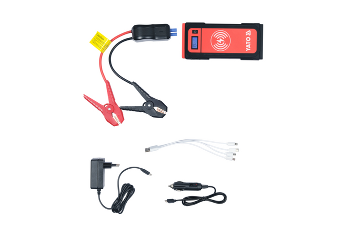 YATO YT-83085 Starthilfe-Powerbank 16000mAh mit induktiver Ladefunktion