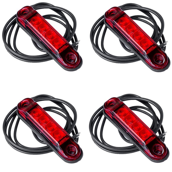 Satz mit vier HORPOL LD 2329 LED Universal Slim Markierungsleuchten 