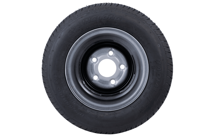 OUTLET Verstärktes Rad für Anhänger REIFEN LINGLONG 195/55 R10C 98/96N FELGE UNITRAILER 6Jx10&quot; 5x112 ET:-4