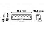 LED-Arbeitsscheinwerferreflektor LAYTZ LY7301 24xLED 2400lm rechteckig