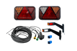 Lichtset: FRISTOM FT-270 LED-Rückleuchten + FRISTOM FT-145 LED-Seitenmarkierungsleuchten + MANTES 7m 13-PIN-Kabelbaum