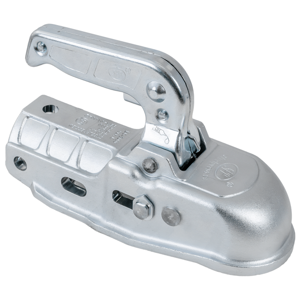 STEELPRESS BC-3000C-00-00+Z2 Kugelkopfkupplung für 3000kg Anhänger mit 35-50mm Rohrdeichsel, Gusseisen