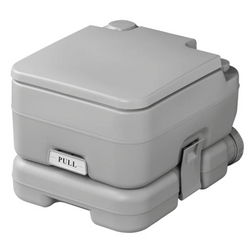 ProPlus 370415CR Tragbare Campingtoilette Grau 10L/10L