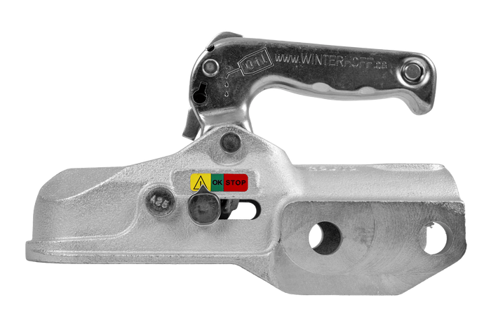 WINTERHOFF WW 350-RCH-1616 Kugelkupplung für 3500 kg Anhänger mit 60 mm Zugstange aus Gusseisen