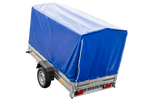 PKW-Anhänger 230x125 UNITRAILER GARDEN 230 KIPP mit blauer Hochplane 110 cm