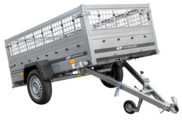 PKW-Anhänger 230x125 UNITRAILER GARDEN 230 KIPP mit Gitterwänden