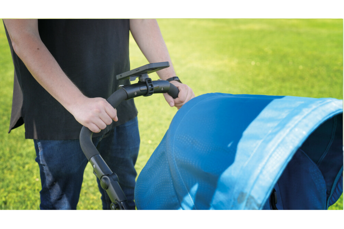 Handyhalterung mit Lampenriemen für Lenkerbefestigung