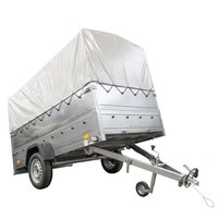 Leichtanhänger auf Federn 264x125 UNITRAILER GARDEN 264/R KIPP mit BIS-Seiten, H-800-Rahmen und grauer Plane