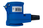 MANTES 2P+E abgewinkelter CEE-Stecker mit zusätzlicher Steckdose 16A 230V