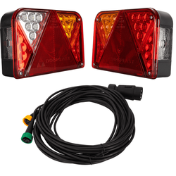 DOBPLAST DPT35 LED-Rücklichter + MANTES 7m 7-PIN-Kabelbaum