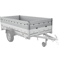 BIS-Aluminiumseitenwände für die Anhänger UNITRAILER GARDEN 264 KIPP ALU und 264/2 KIPP ALU