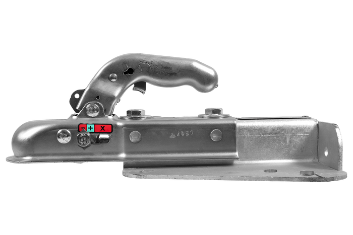 KNOTT K7.5-H+KZE7.5 Kugelkupplung für einen 750 kg Anhänger mit V-förmiger Deichsel