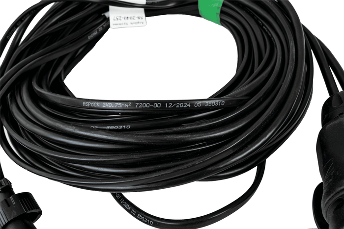 ASPÖCK Elektroinstallation Anhängerverkabelung Kabelbaum 7m 13/8 Pol Stecker Bajonett 2x 5 Pol