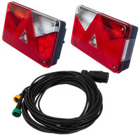 ASPÖCK Rücklichter + MANTES 7m 7-PIN Kabelbaum