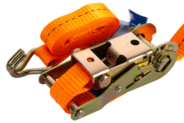 UNITRAILER 2 m/25 mm/1 t orangefarbenes Transportband mit Spanner