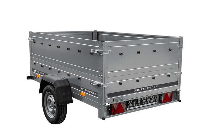 PKW-Anhänger 200x125 UNITRAILER GARDEN 201 KIPP mit Bordwandaufsatz