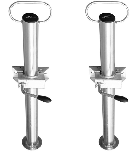 Anhängerstützen 2er Set mit Klemmhaltern UNITRAILER 300 kg 48 mm 600 mm