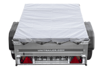 Kleinanhänger für Pkw Garden Trailer 150 KIPP, 150 x 106 cm, 750 kg [mit Flachplane, Planenträgern und Stützrad]