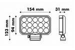 LED-Arbeitsscheinwerferreflektor LAYTZ LY7303 60xLED 6000lm rechteckig