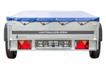 PKW?Anhänger 230x125 UNITRAILER GARDEN 230 KIPP mit H-0-Rahmen und blauer Plane
