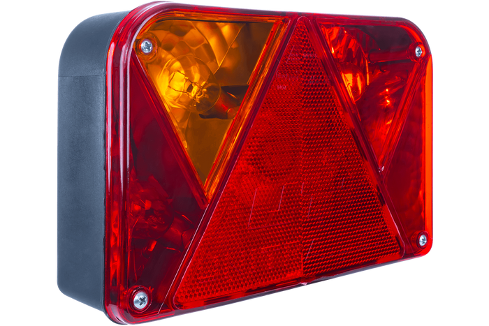 Lichtset: DOBPLAST DPT35 Rückleuchten + ASPÖCK FLEXIPOINT I Seitenmarkierungsleuchten + MANTES 4,5m 13PIN Kabelbaum