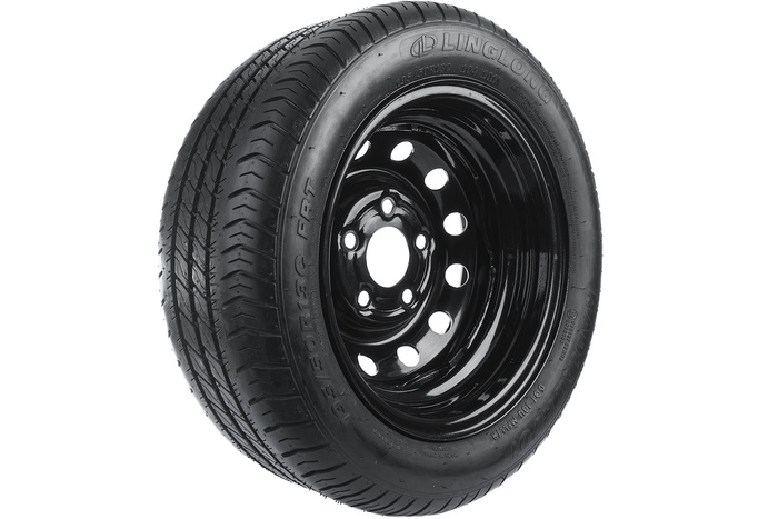 Verstärktes Rad für Anhänger LINGLONG TIRE 195/50 R13C 104/101N UNITRAILER FELGE schwarz 5,5Jx13" 5x112 ET:30