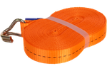 Satz aus vier UNITRAILER 12m/25mm/1t orangefarbenen Transportgurten mit Spannvorrichtung