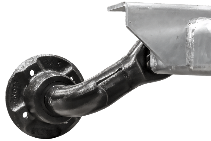 KNOTT VG7-L ungebremste Achse für Anhänger 750 kg 1200 mm 1650 mm 4x100