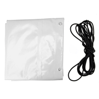 OUTLET Rahmenabdeckung h-800 UNITRAILER Plane für Anhänger 264x125cm GARDEN 264 KIPP und EXPERT PLUS 2612