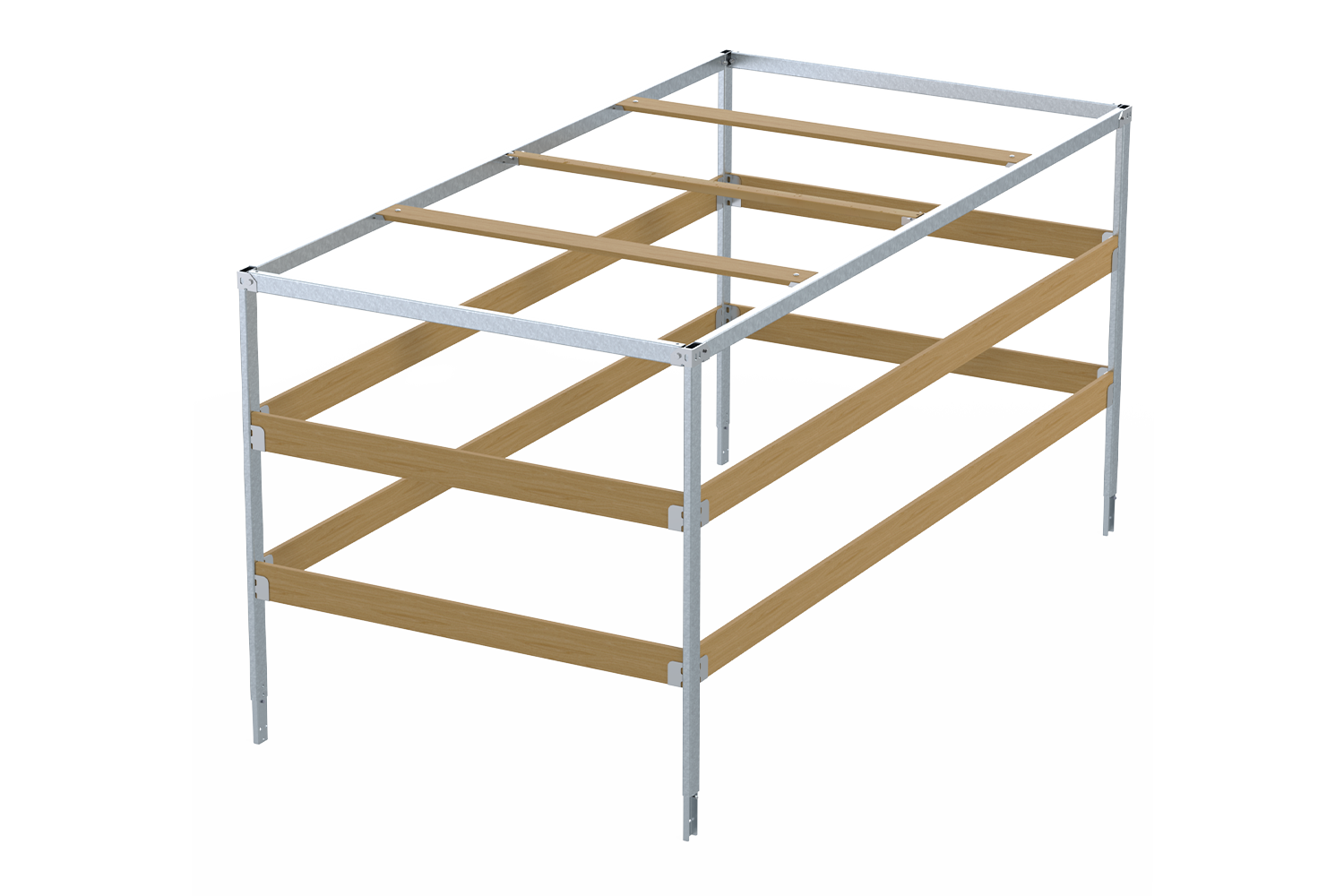 Bâche plate grise 300x150 pour HOCHLADER SOLID 300/2 - UNITRAILER