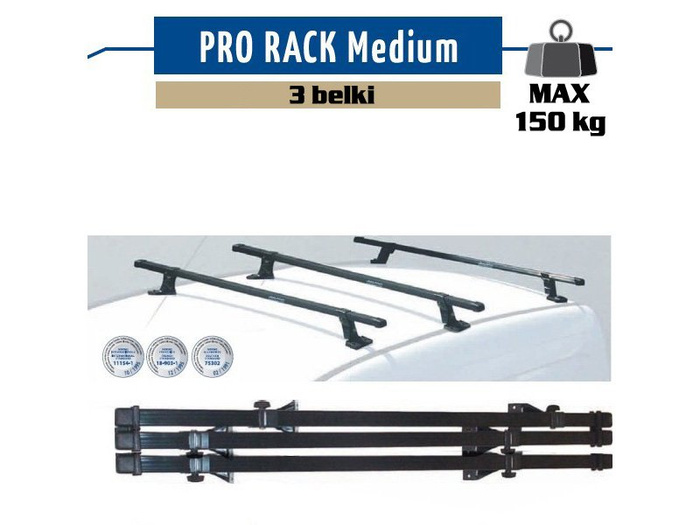 Dachträger Mont Blanc Pro Rack 311 Fiat Doblo II 2010- Opel Combo D 2012-