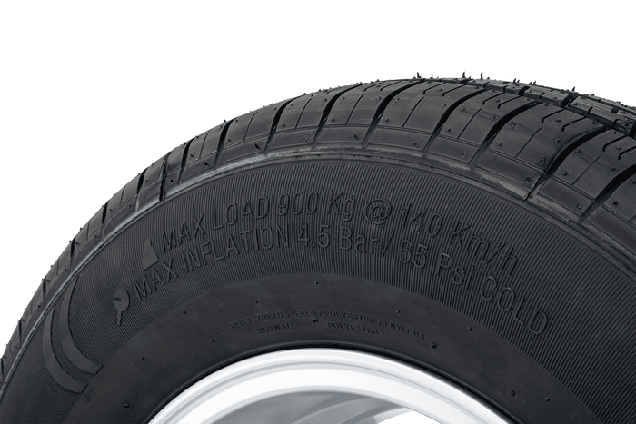 Verstärktes Anhängerrad KENDA TIRE 185/80 R14C 104/102N ALU FELGE STARCO 5.5Jx14"H2 5x112 ET:30