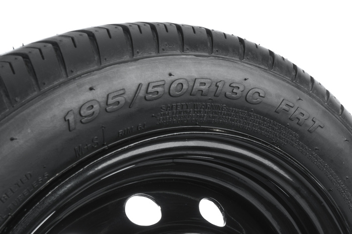 Verstärktes Rad für Anhänger LINGLONG TIRE 195/50 R13C 104/101N UNITRAILER FELGE schwarz 5,5Jx13" 5x112 ET:30