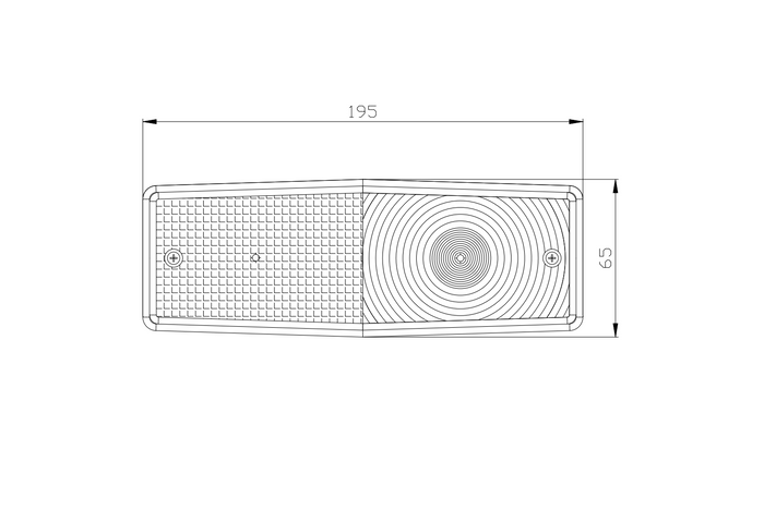 Rückleuchtenabdeckung FRISTOM FT-007K 3 Funktionen universell