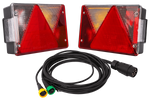 ASPÖCK MULTIPOINT IV Rückleuchten + MANTES 5m 7-PIN Kabelbaum