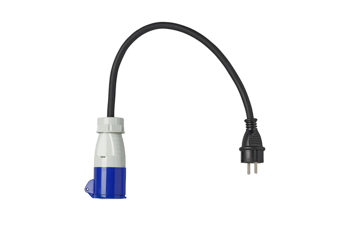 Adapter mit Schuko-Stecker und CEE-Buchse 16A 230V ProPlus 373526 Kabel 40cm