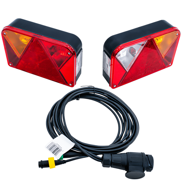 DOBPLAST DPT35 Rücklichter + MANTES 4m 13PIN Kabelbaum