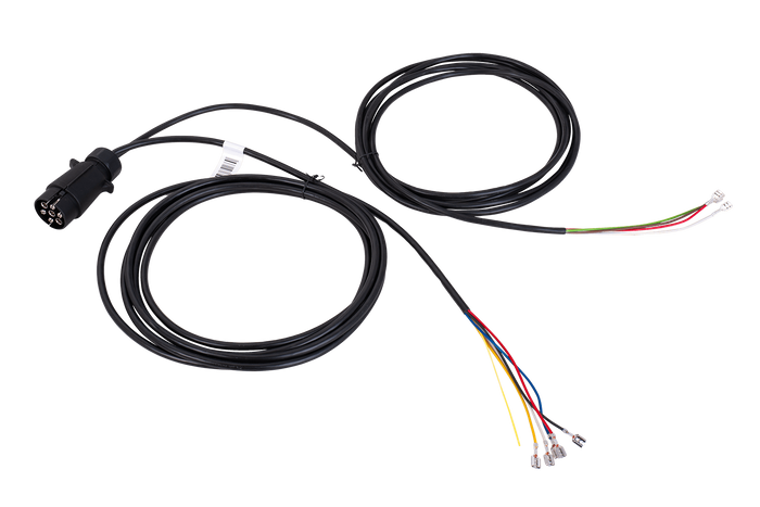 MANTES Elektroinstallation Anhängerkabelbaum 4m 7PIN Stecker 6.3 Anschlüsse